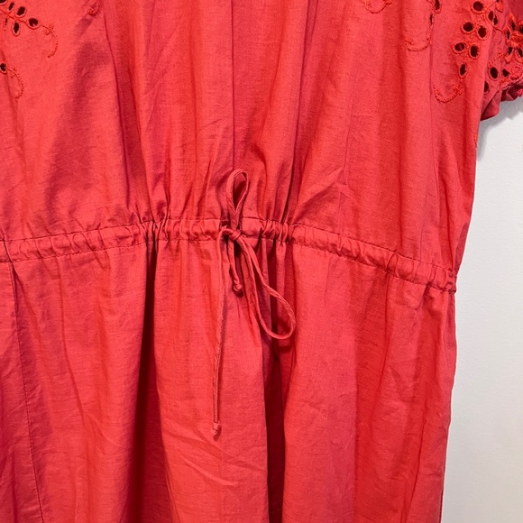 Madewell eyelet cotton dress with adjustable tie - Picture 7 of 9